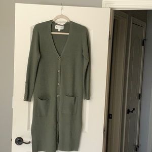 Cardigan olive green